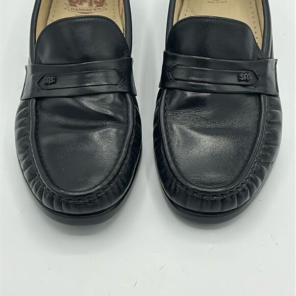 SAS Ace Slip On Loafer Size 9 9W Black Leather Upper - Picture 5 of 13